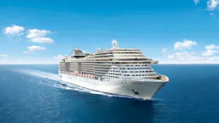 MSC Splendida at Sea