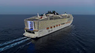 MSC World Europa at Sea