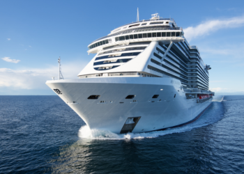 MSC Seashore during her sea trials