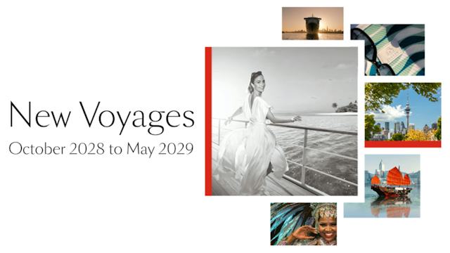 Cunard New Voyages 2028 - 2029