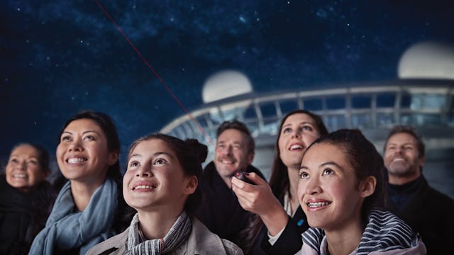 Guests taking part in a Stargazing experience onboard Caribbean Princess