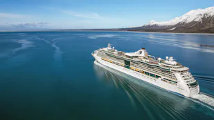 Royal Caribbean's Radiance of the Seas cruising in Alaska