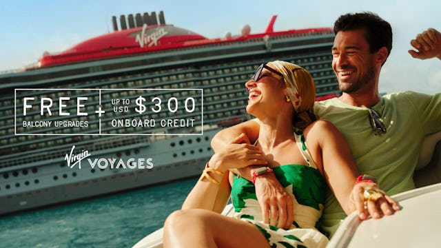Virgin Voyages August Promo - Free Balcony Upgrades & Up to $300 Onboard Spend