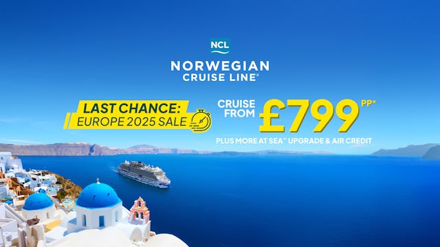 NCL Last Chance Europe Sale - Cruises from £799pp