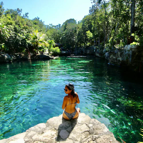 Cenote Tortuga Costa Maya Quintana Roo, Caribe México