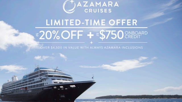 Azamara Spring Flash Sale
